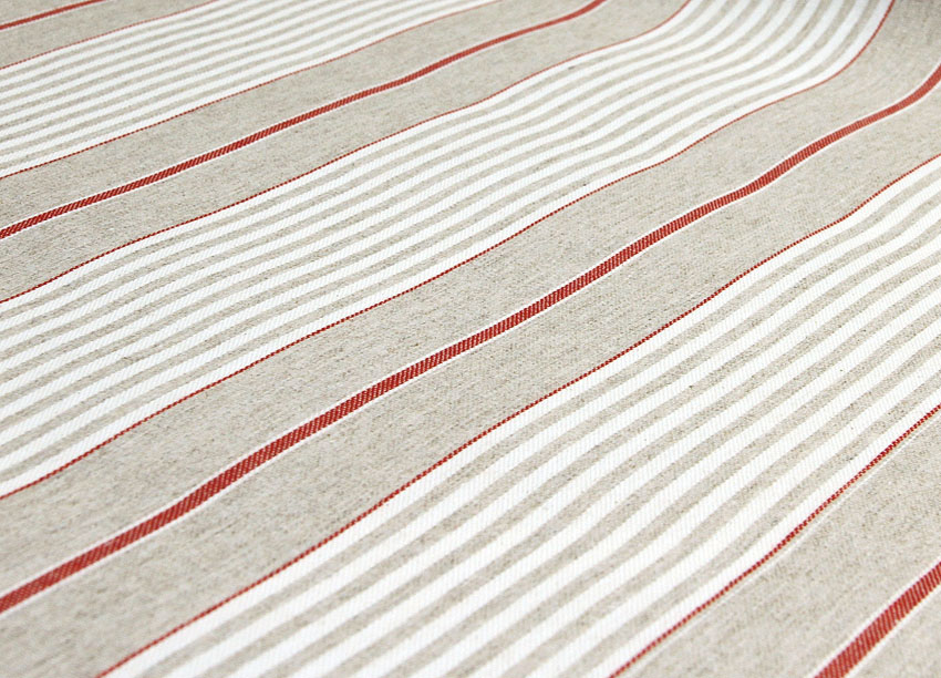 Vahakangas Akrylaatti Raita punainen  (IT1168V), Vahakankaat ja pitsiliinat, Tekstiilivahakankaat