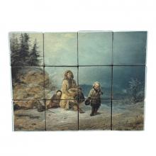 Kuutiopalapeli Kerjäläisperhe maantiellä