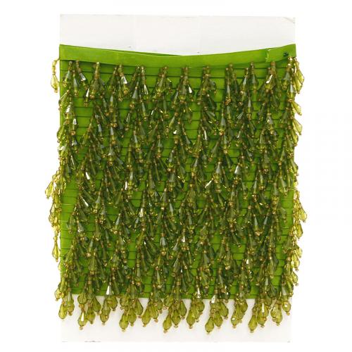 Koristenauha helmillä vihreä