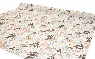 Akryylipintainen vahakangas kukat beige