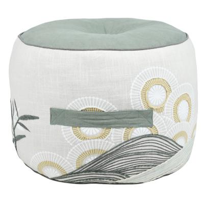 Istuinrahi pouf vihreä pyörre