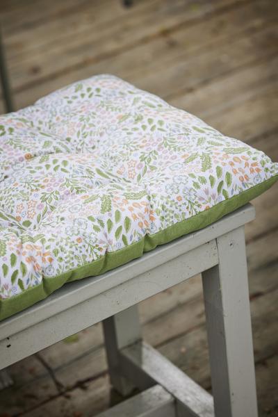 Istuintyyny penkki kukka valkoinen