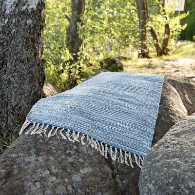 Kesälahti puuvillamatto sininen