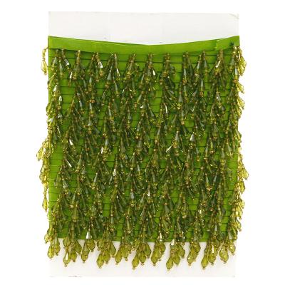 Koristenauha helmillä vihreä