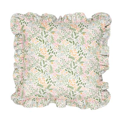 Koristetyyny karin röyhelö kukka valkoinen