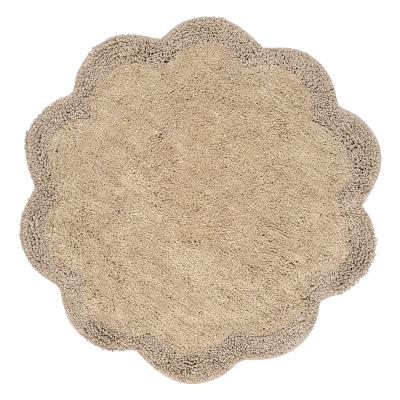 Kylpyhuonematto kukka beige