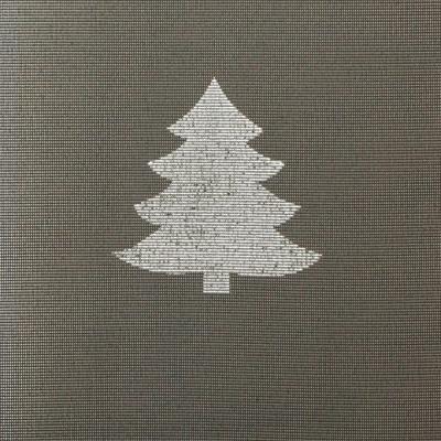Joulu kaitaliina lev. 40cm Kuusi Harmaa (J107V)