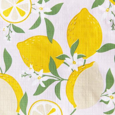 Pyöreä muoviliina 180cm sitruuna