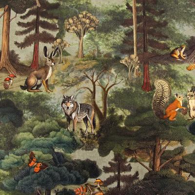 Sisustuskangas Metsän perintö