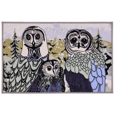 Vallila kynnysmatto Huhuu sininen vihreä