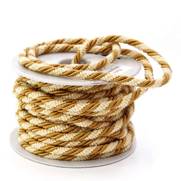 Huonekalunyöri beige/kulta 5mm