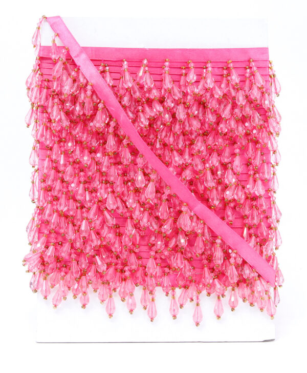 Koristenauha akryyliprismoilla pinkki (DT045V)
