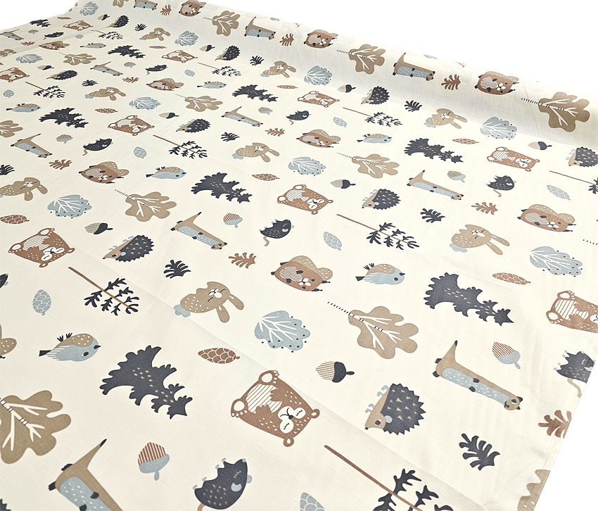 Lasten lakanakangas Käpymetsä beige