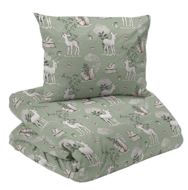 Pussilakanasetti bambi vihreä