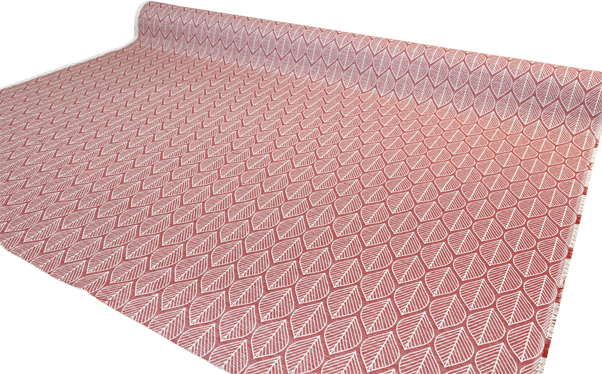 Jacquard kangas lehti