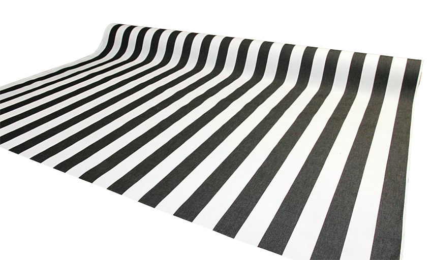 Terassikangas stripeout raita musta 