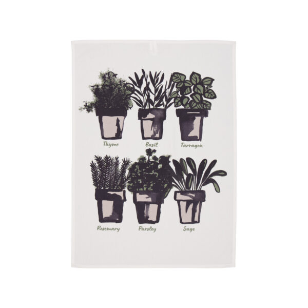 Keittiöpyyhe yrtit 50*70cm (SH35V)