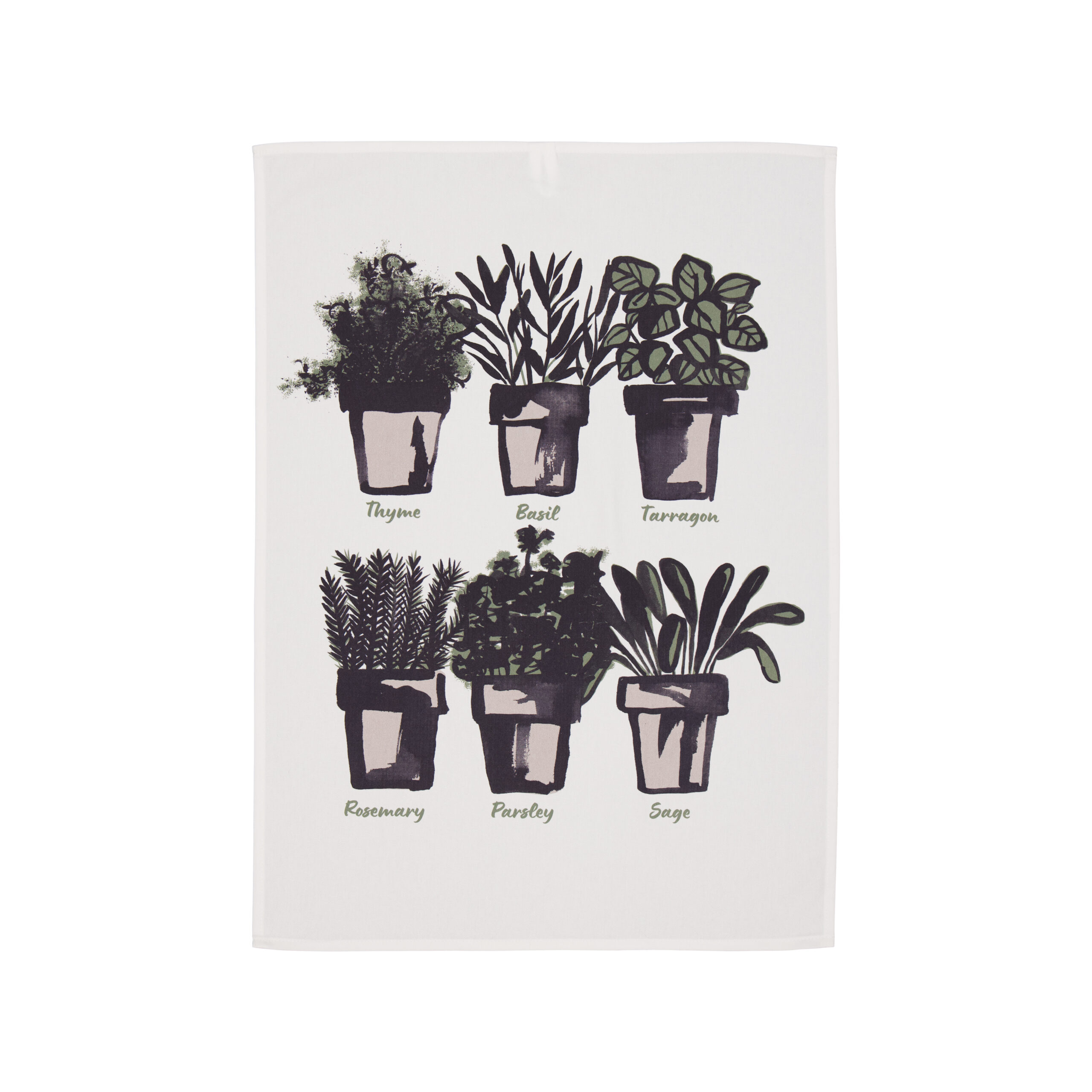 Keittiöpyyhe yrtit 50*70cm (SH35V)