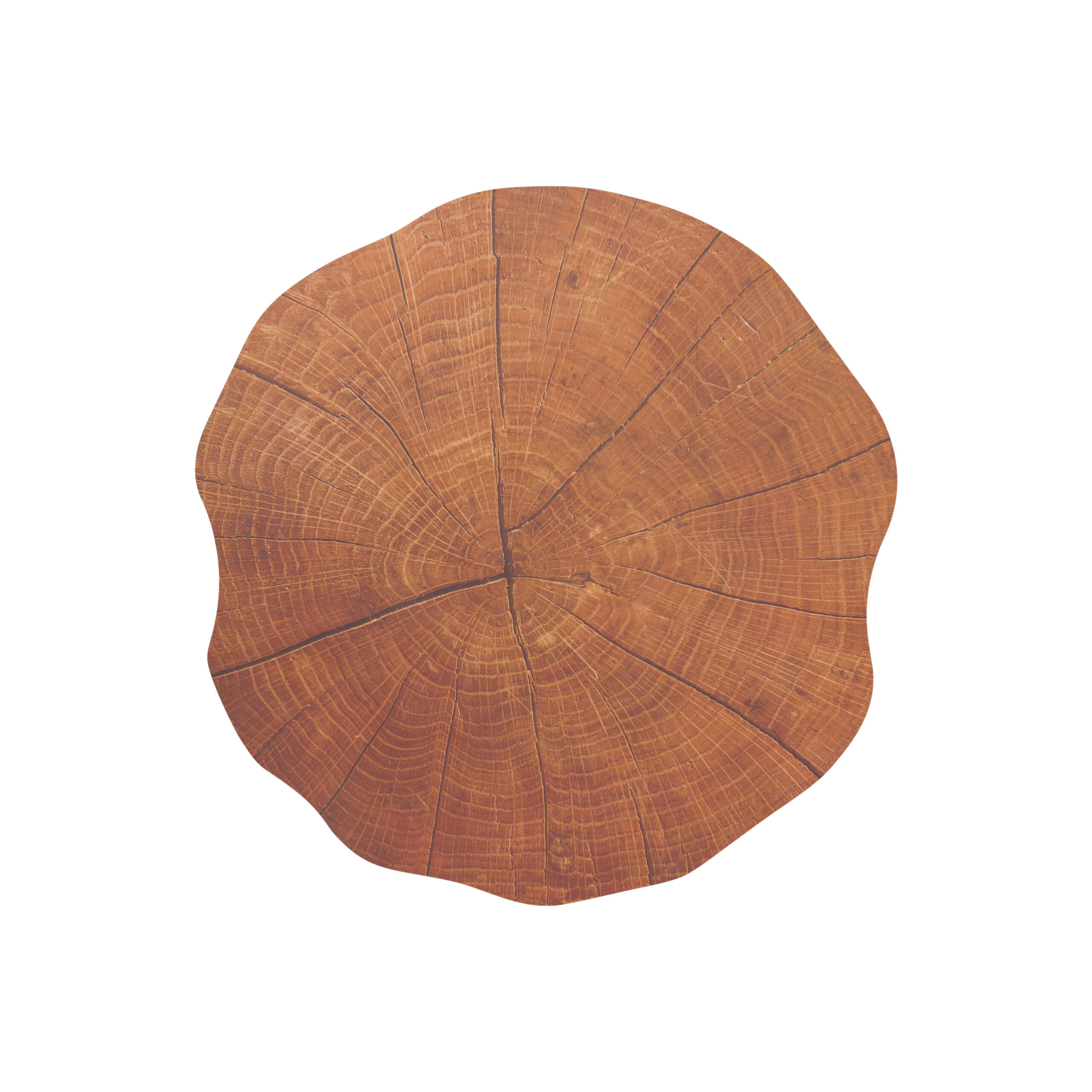 Tabletti pyöreä puu ruskea Ø38cm (SH36V)