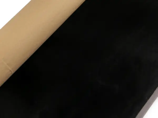 Samettikangas liimapinta musta lev.150cm (ST0123V)