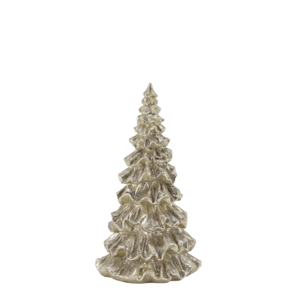 Koriste Joulukuusi kulta korkeus 20,5cm (CH44V)