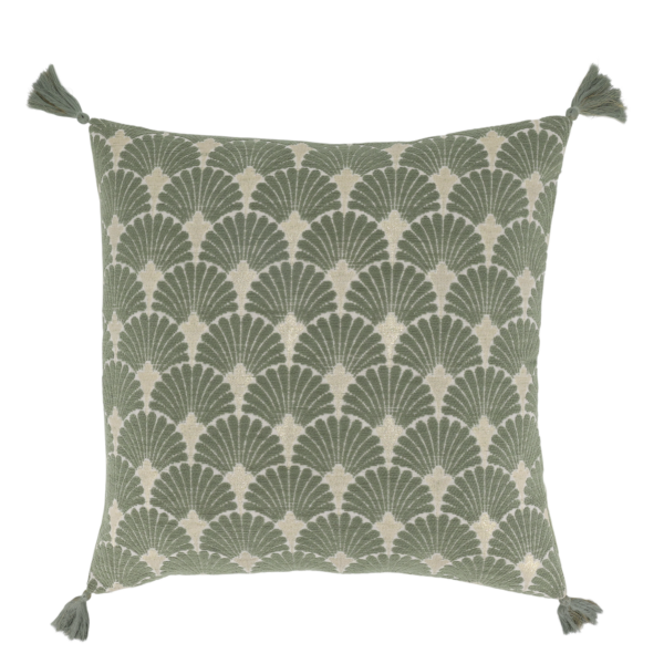 Koristetyyny Viuhka vihreä 50*50cm (OT352V)